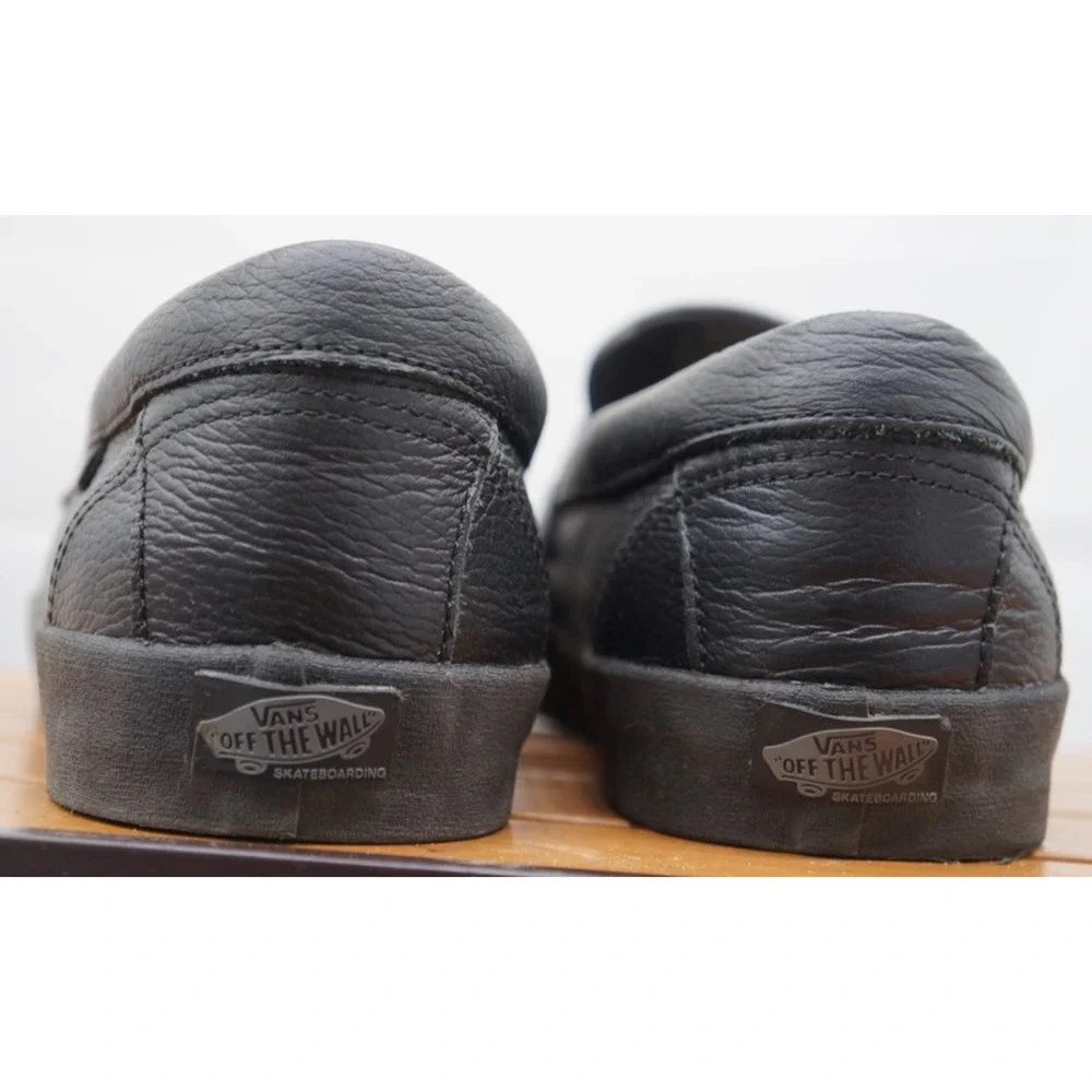 Vans Skate Leather Loafer - Black Size 13